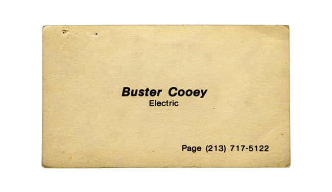 1. buster cooey