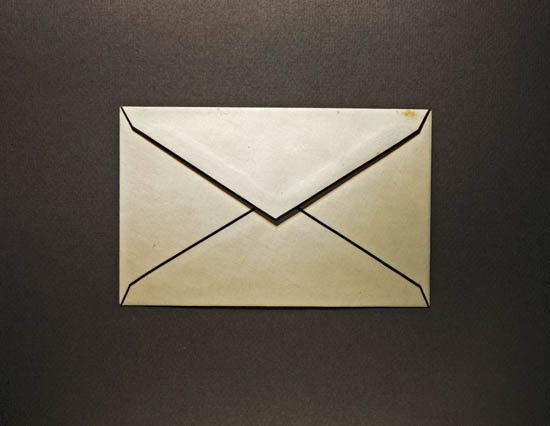 mourning envelope